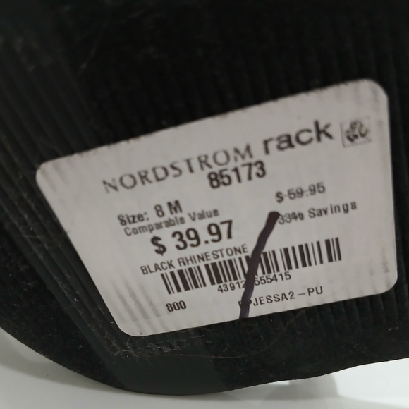 Nordstrom Rack BP. Jessa Ankle Strap Sandal Size 8.0 Rhinestones NWT - Picture 7 of 14